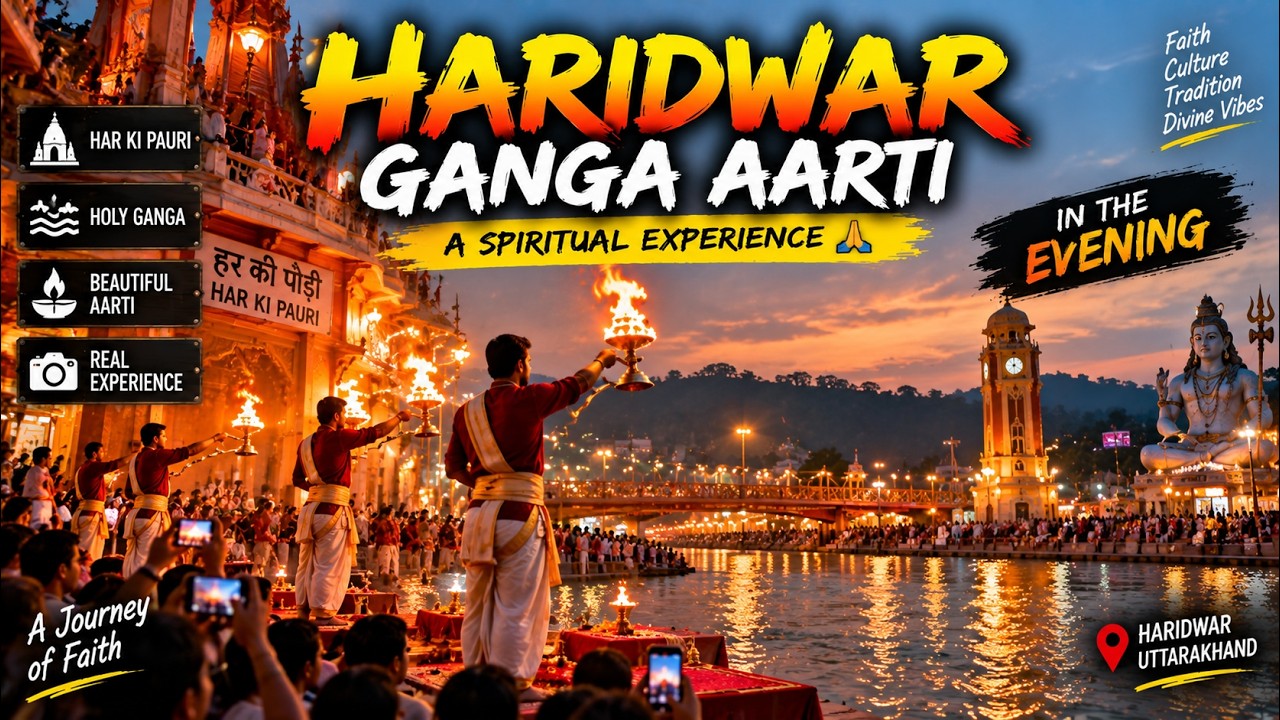 Haridwar Ganga Aarti 🙏 | Evening Aarti at Har Ki Pauri | Divine & Spiritual Experience 🇮🇳