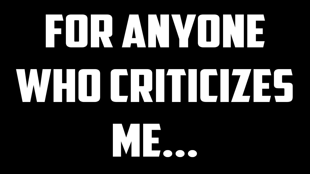 For Those Who Criticize me (ง ͠° ͟ل͜ ͡°)ง...