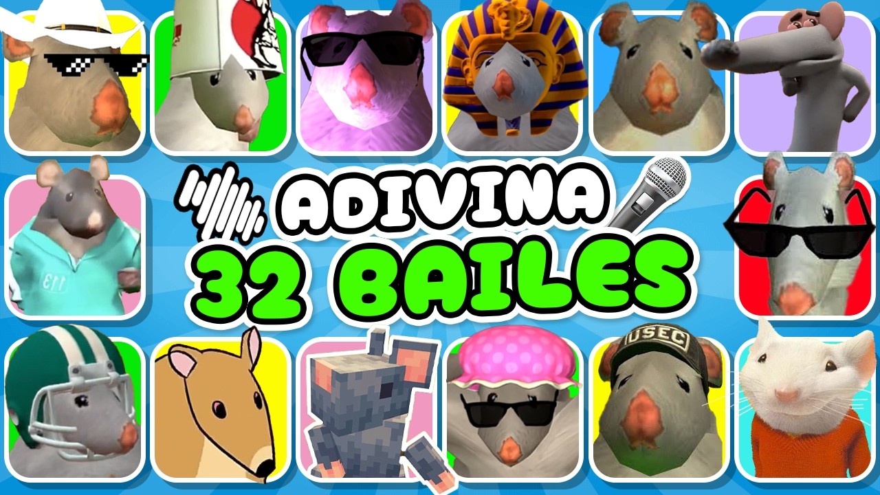 ¡Adivina los BAILES del RATÓN MILTON! 😱🐭Rata Cumbiera🐀Minecraft🐀Sprunki🐁Sonic💙
