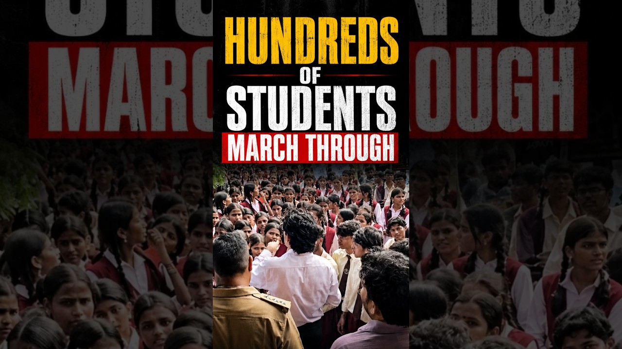 HUNDREDS OF STUDENTS MARCH THROUGH !!