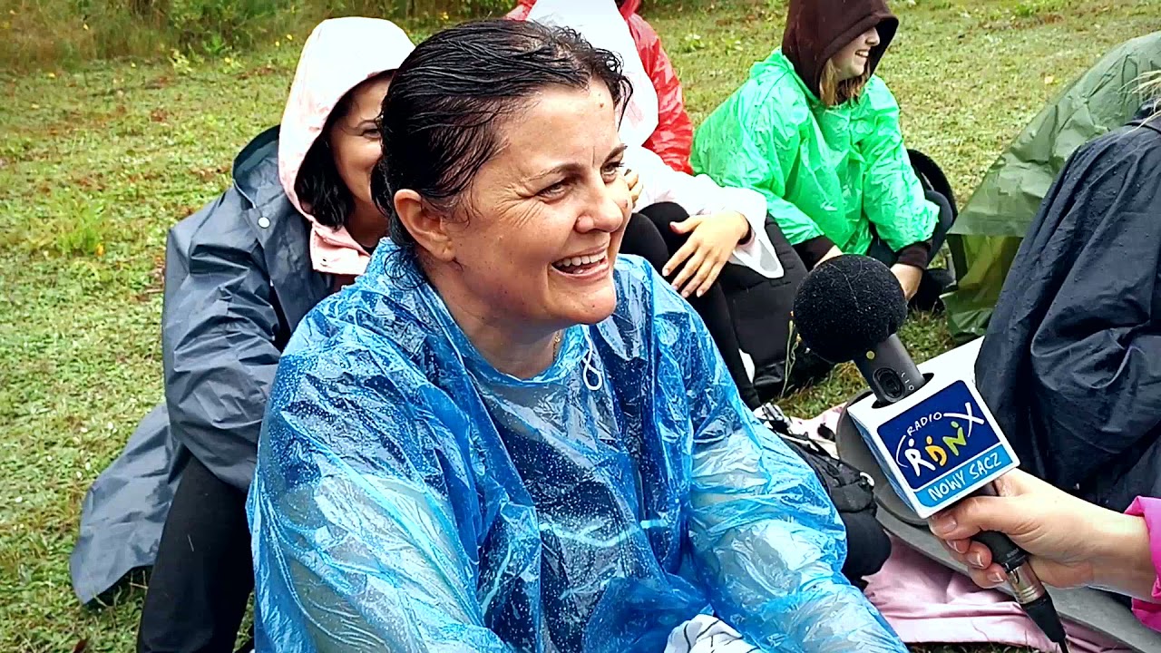 Deszczowy dzień na Pieszej Pielgrzymce Tarnowskiej na Jasną Górę