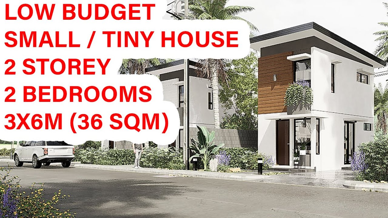 Tiny House Design (3x6 Meters) with 2 Bedrooms Philippines