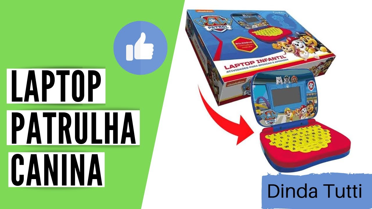 Unboxing Laptop Patrulha canina Candide