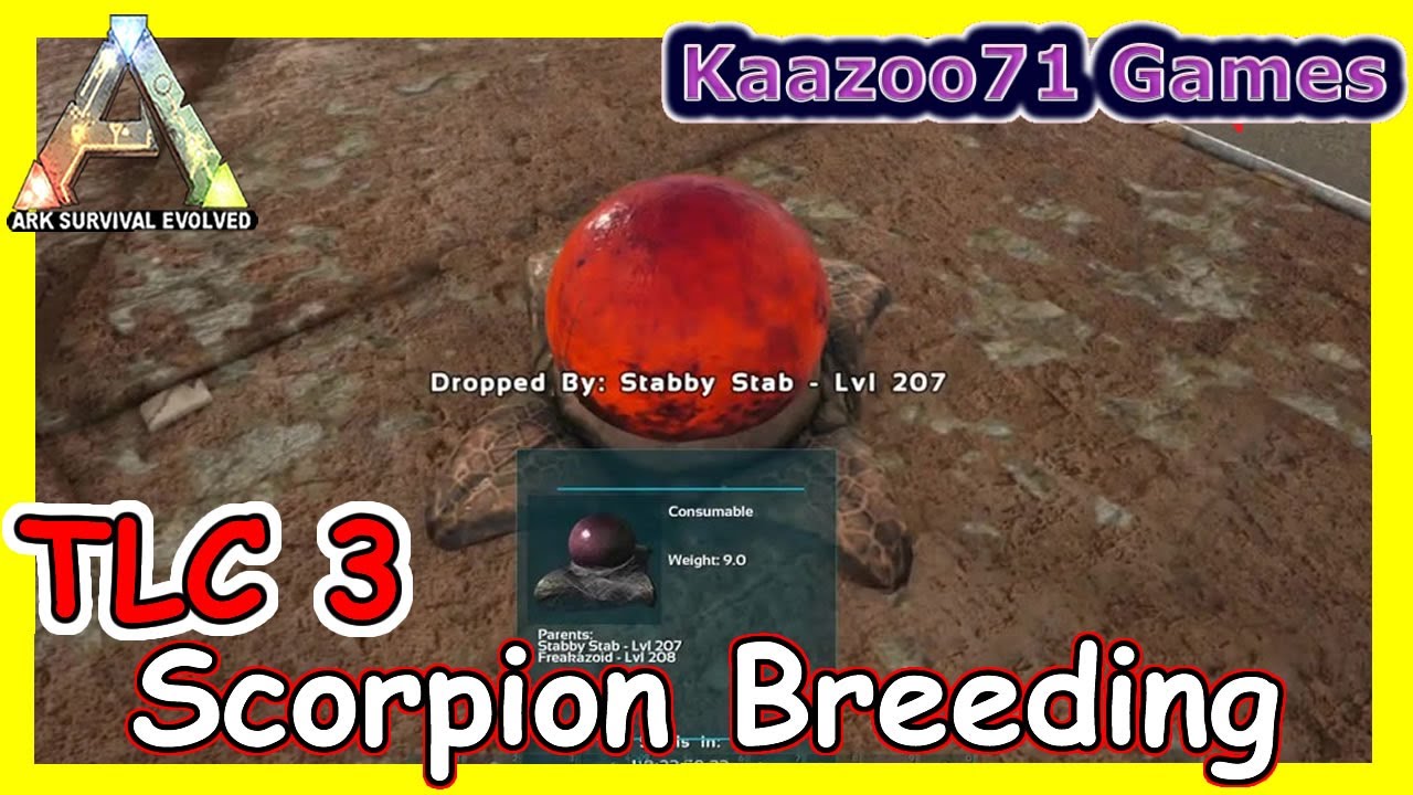 Scorpion Breeding 💥- ARK  Survival Evolved  TLC 3 Update