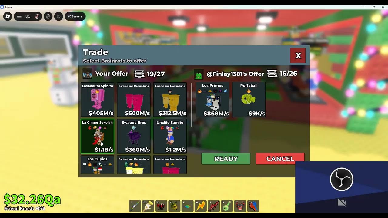 [LIVE] TRADING AND DUELING.. || STEAL A BRAINROT