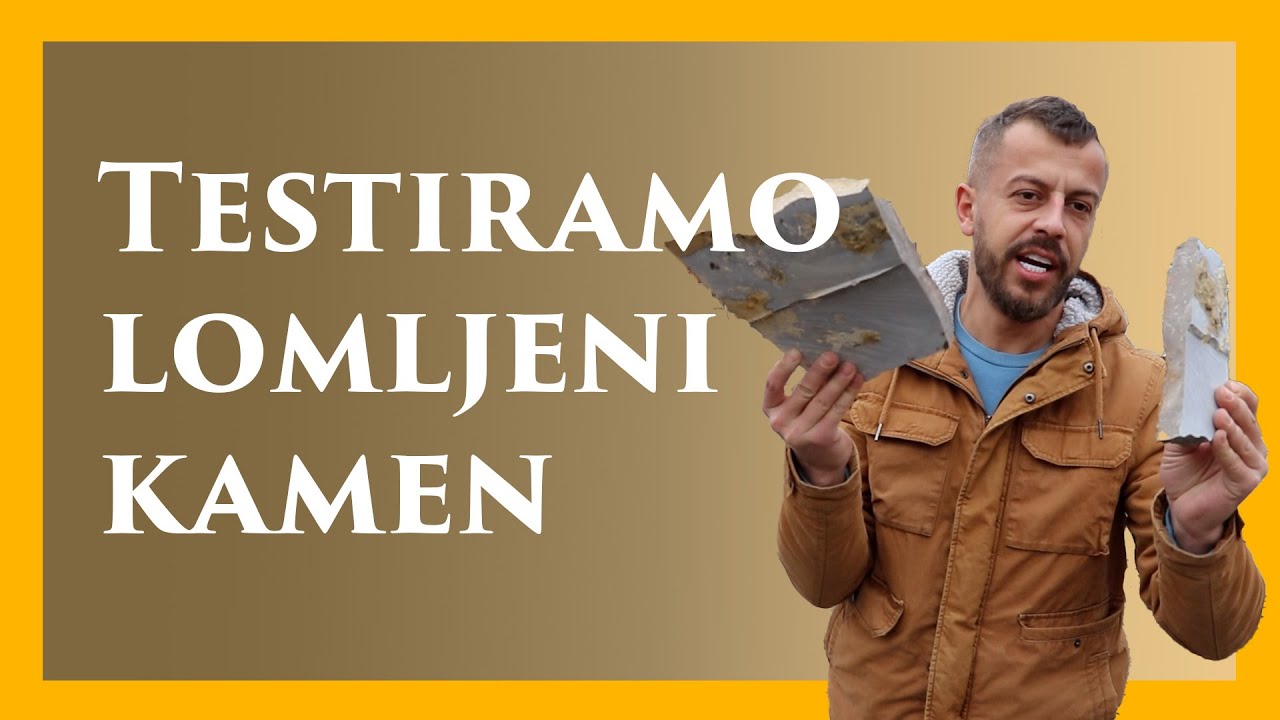 TESTIRAMO LOMLJENI KAMEN - gazimo ga viljuškarom da vidimo kako se ponaša. Staze, parking, trotoari