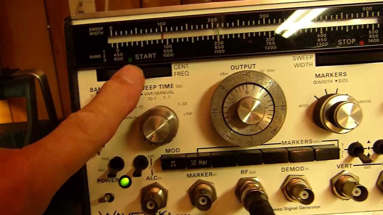 Wavetek 2001 Sweep Generator & Fluke 8520A 4-Wire (Kelvin) Connection to Measure DC Resistance