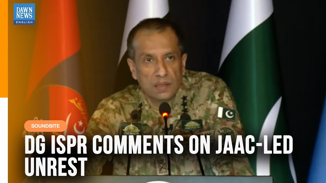 DG ISPR Says Forces Behind AJK Protest Movement Have Been &lsquo;Exposed&rsquo; | Dawn News English