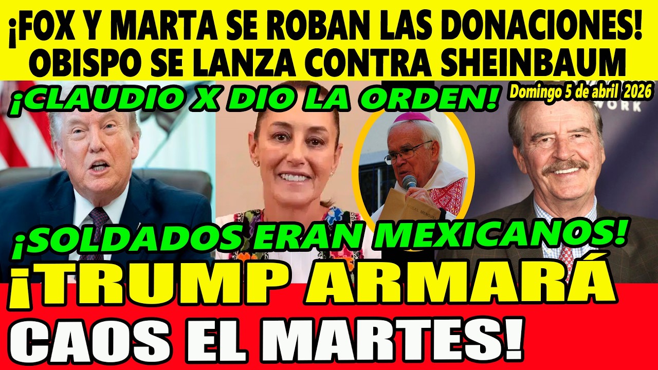 &iexcl;Obispo embarra a Sheinbaum! Fox se roba las donaciones &iexcl;Trump armar&aacute; caos el martes!