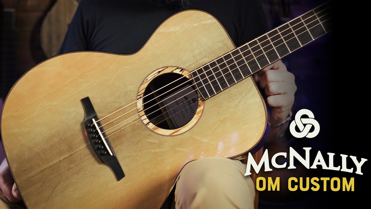 McNally OM Custom -- Blue Bearclaw Sitka Spruce & Ancient Bog Oak  |  Demo with Matt Chulka