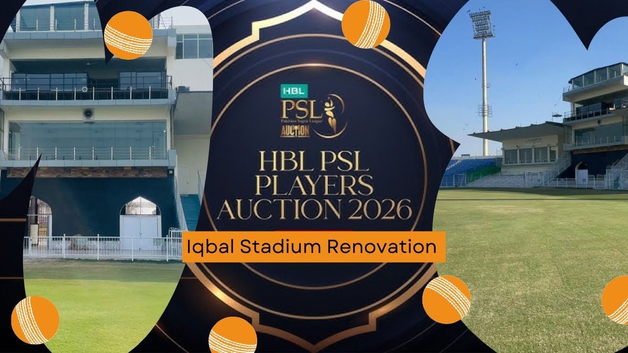 Iqbal Stadium 🏟️ Faisalabad Renovation Start 😍 | Finally Player Auction 2k26 Is Done 👍🏻