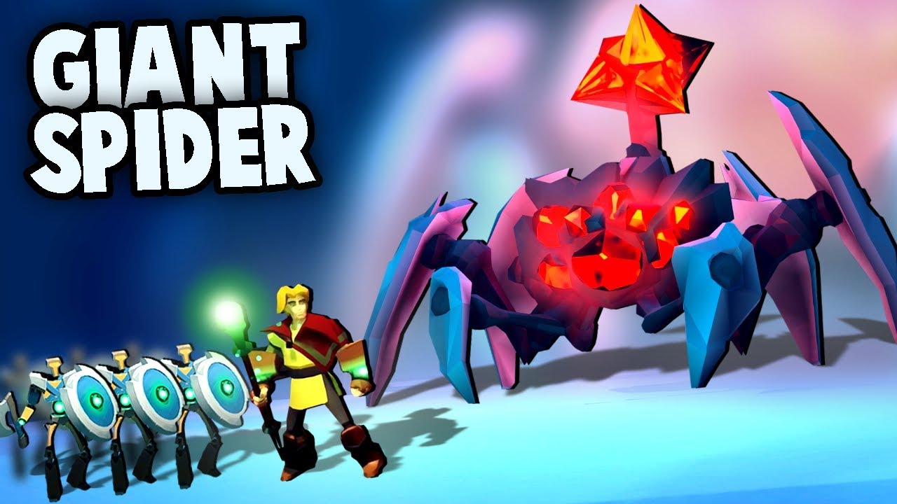 MASSIVE ARMY vs GIANT SPIDER Golem BOSS BATTLE (Masters of Anima Gameplay)