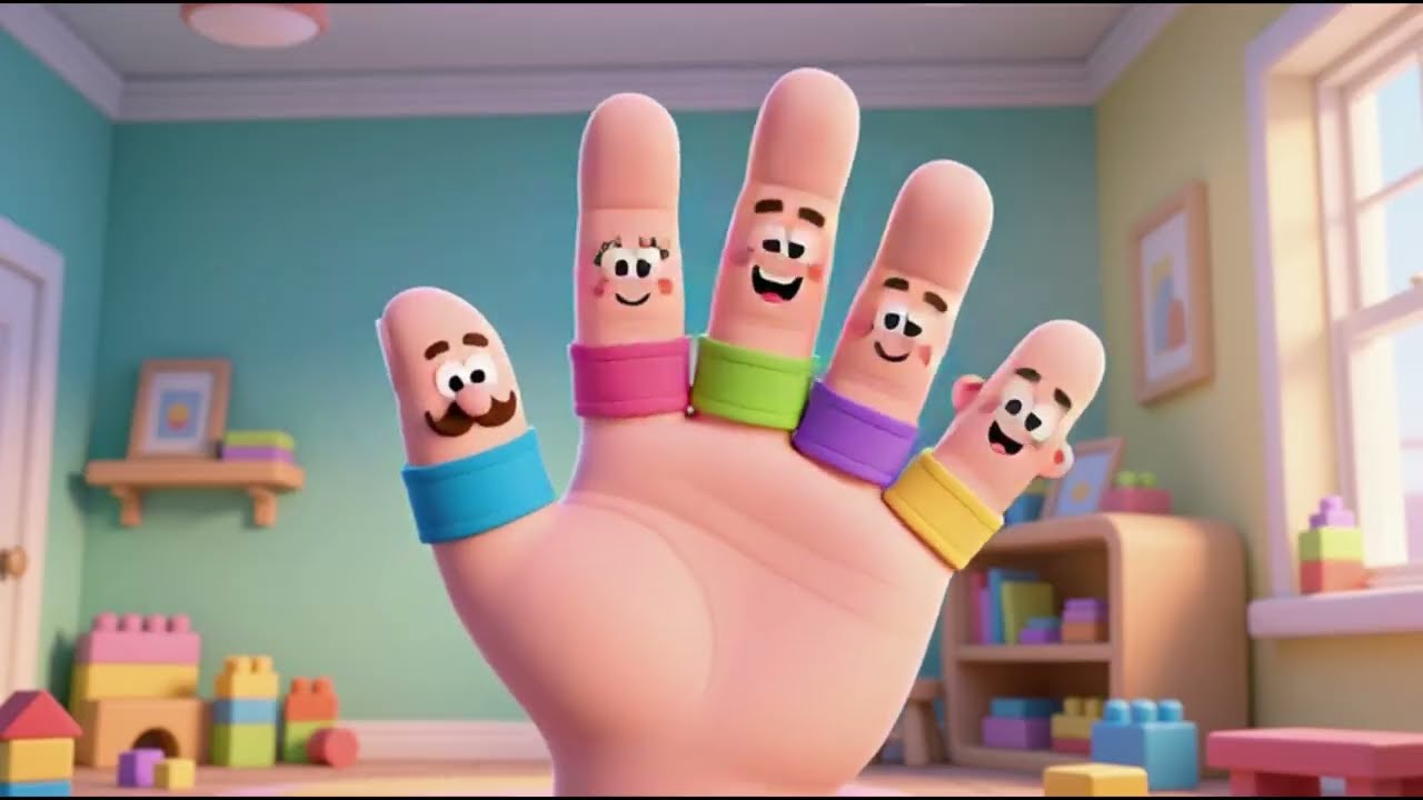 Finger Family Song 👋🎵 | Fun Kids Song | Nursery Rhymes