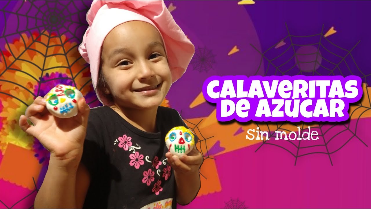 Cómo hacer CALAVERITAS DE AZÚCAR SIN MOLDE, DELICIOSAS Y MEGA FÁCILES