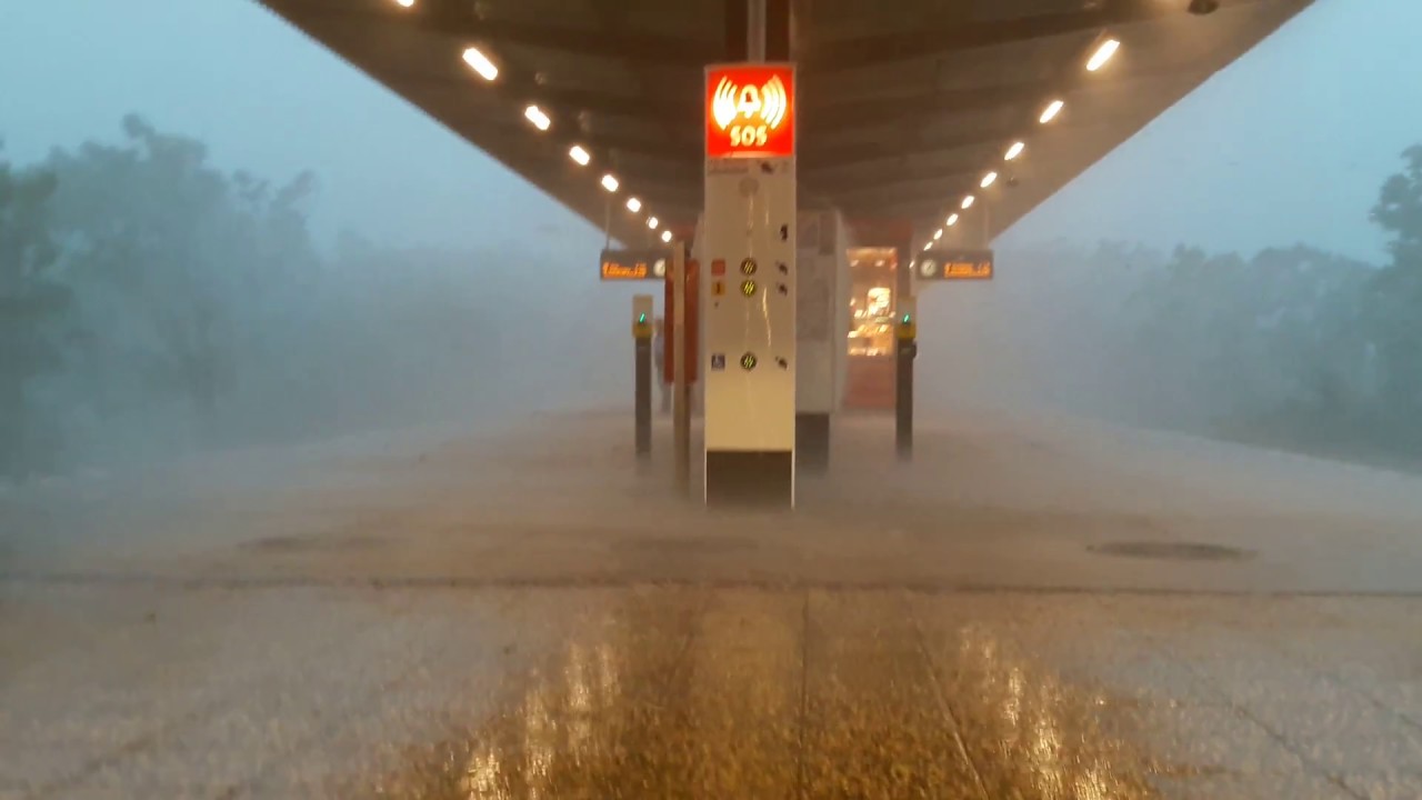Hagel Unwetter über Berlin Köpenick 2017
