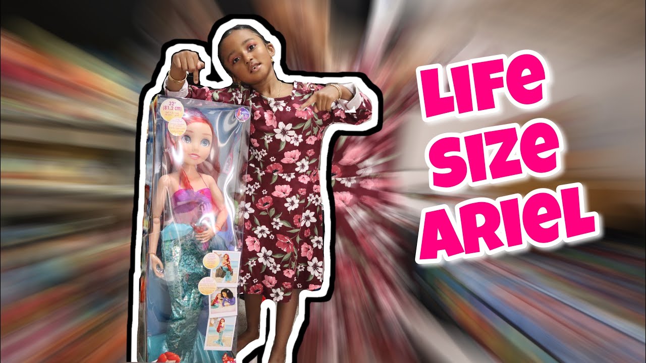 UNBOXING GIANT LIFE SIZE ARIEL DOLL