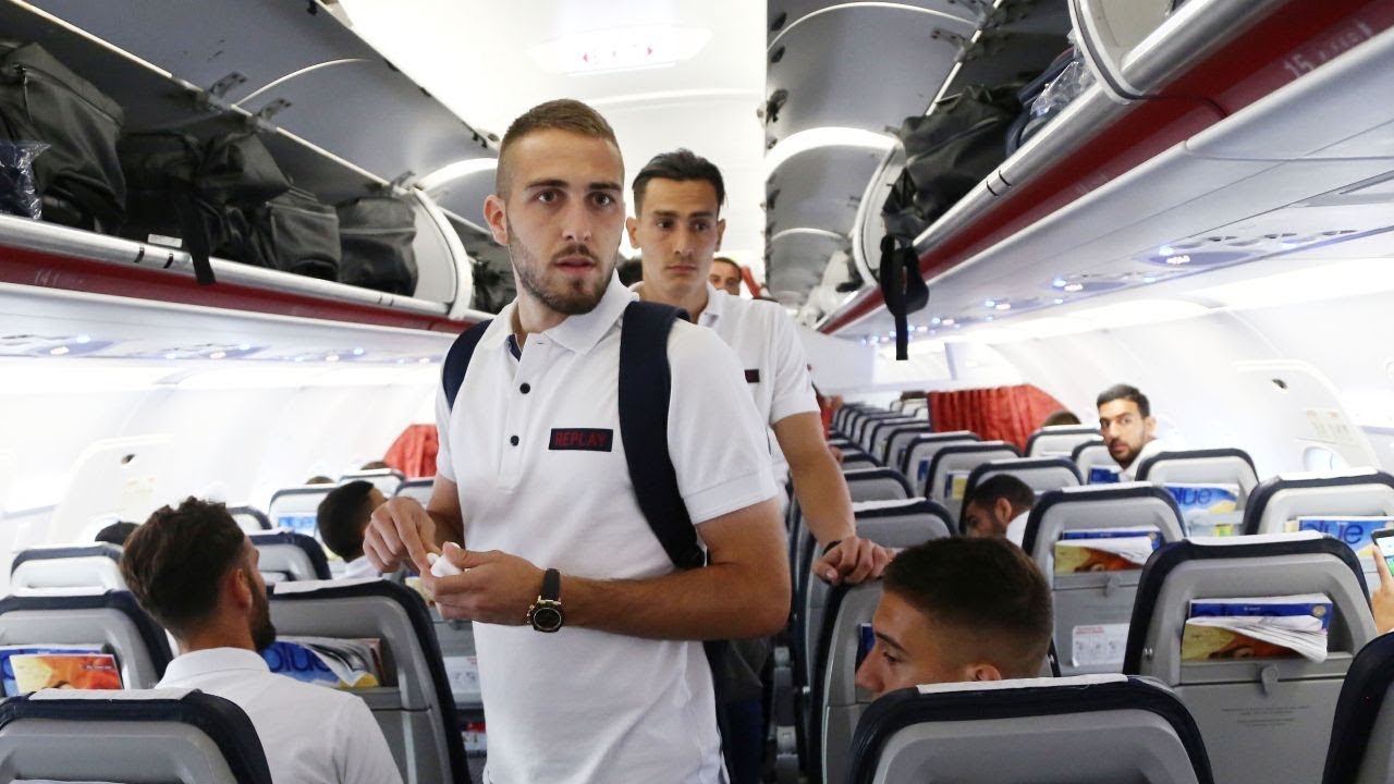 Η πτήση του Ολυμπιακού για το Μπέρνλι! / Olympiacos's flight to Burnley!