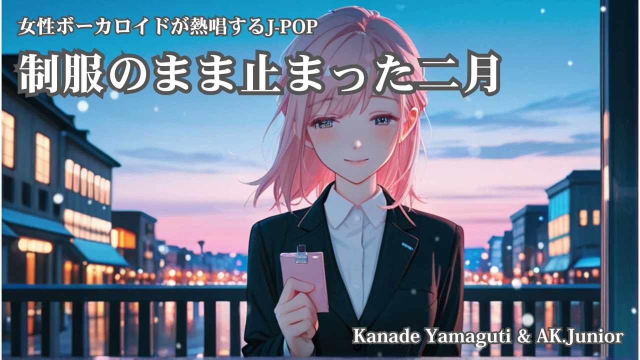 女性ボーカロイドが熱唱するJ-POP「制服のまま止まった二月 - The February I Stood Still in My Uniform」