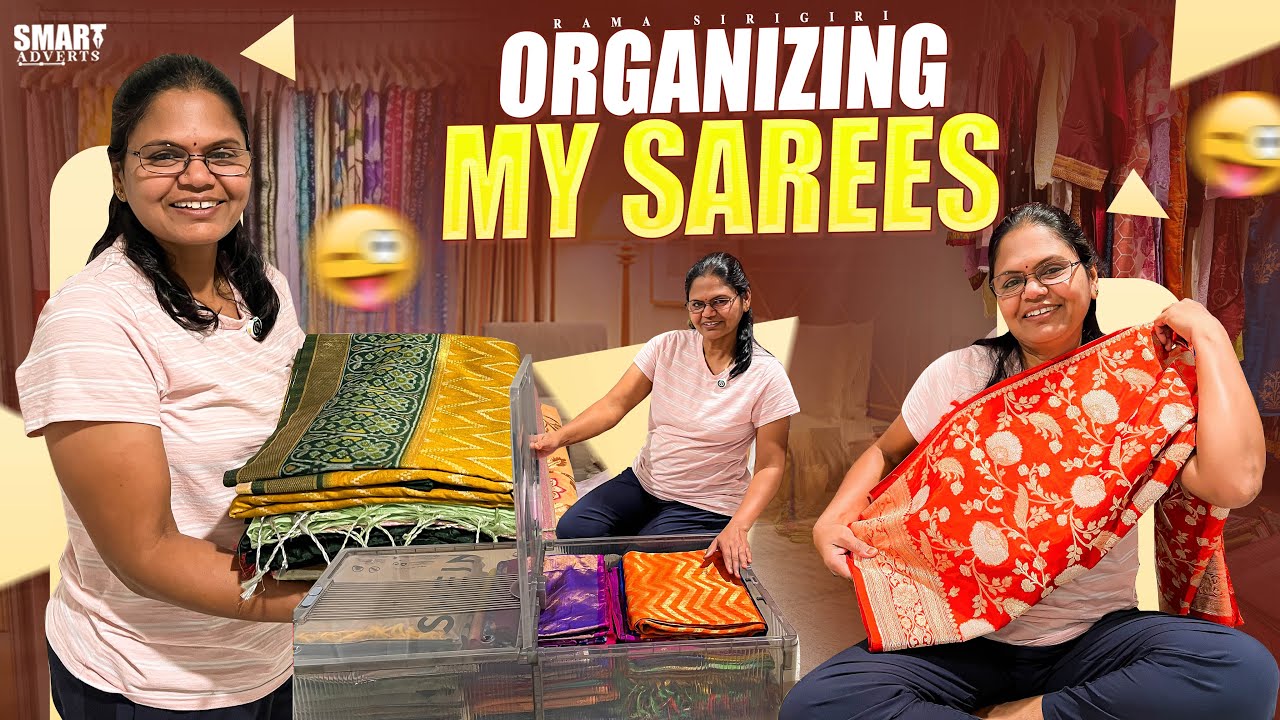 Saree Organizer | Saree Collection | USA Telugu Vlogs | Rama Sirigiri