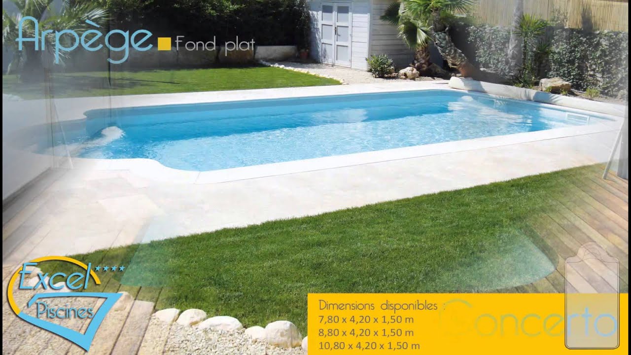 Présentation Excel piscines fabricant français coque polyester piscine 1012