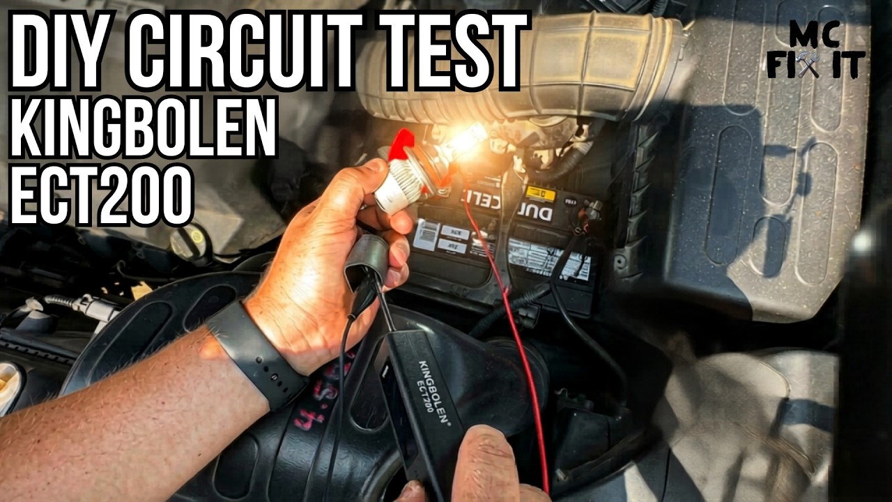 Car Electrical Problems? How to Use a Circuit Tester in 5 Minutes! KINGBOLEN ECT200