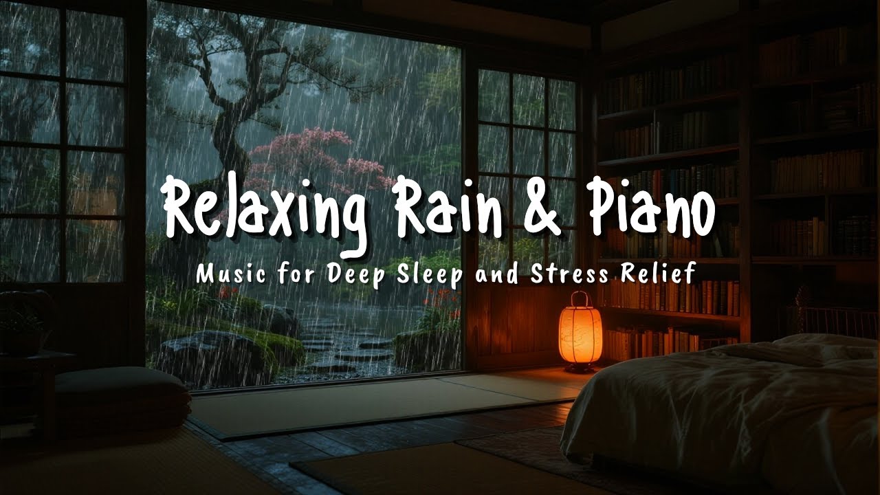 Healing Sleep Music with Rain Sounds 🎹 Soft Piano for Anxiety Relief and Deep Sleep