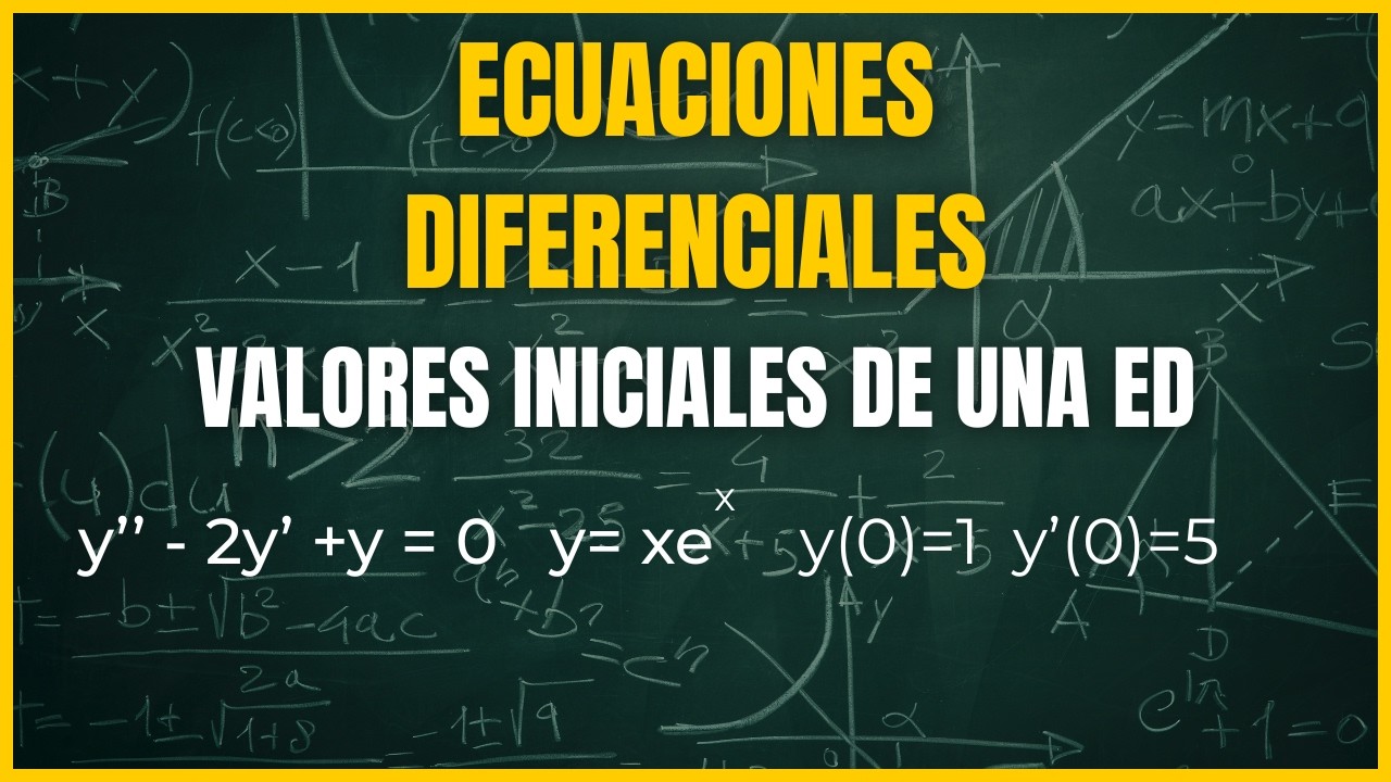 Problemas con Valor Inicial | Ecuaciones Diferenciales Ordinarias ( Paso a paso)