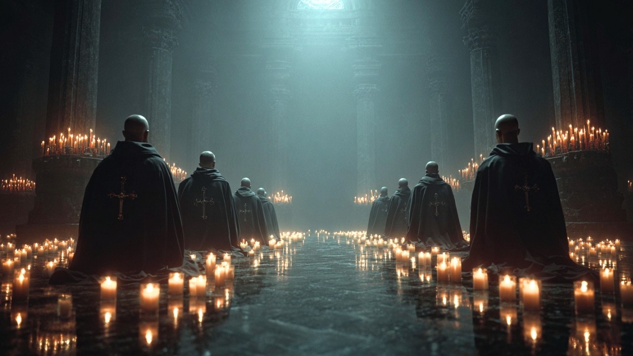 Gregorian Chants at Night | Prayer Beneath the Wings of God