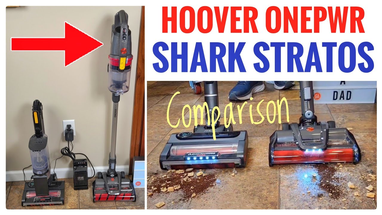 HOOVER vs Shark Cordless Vacuum Cleaner ONEPWR Emerge Pet vs Stratos Clean Sense IQ