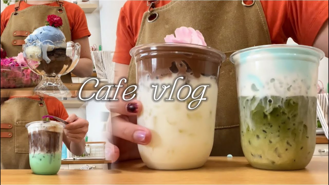 Vlog cafe I work alone Have a nice day for me 💙 work cafe
