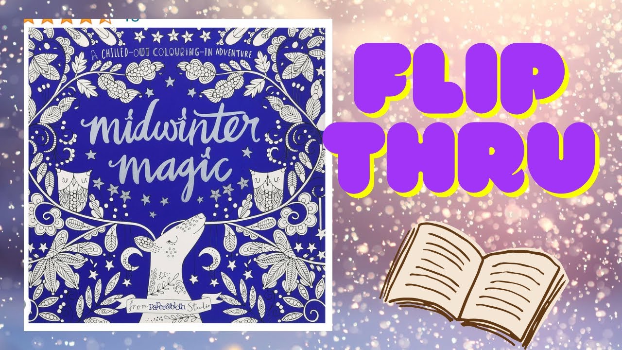 Midwinter Magic - Coloring Book  flip through / Adult Coloring