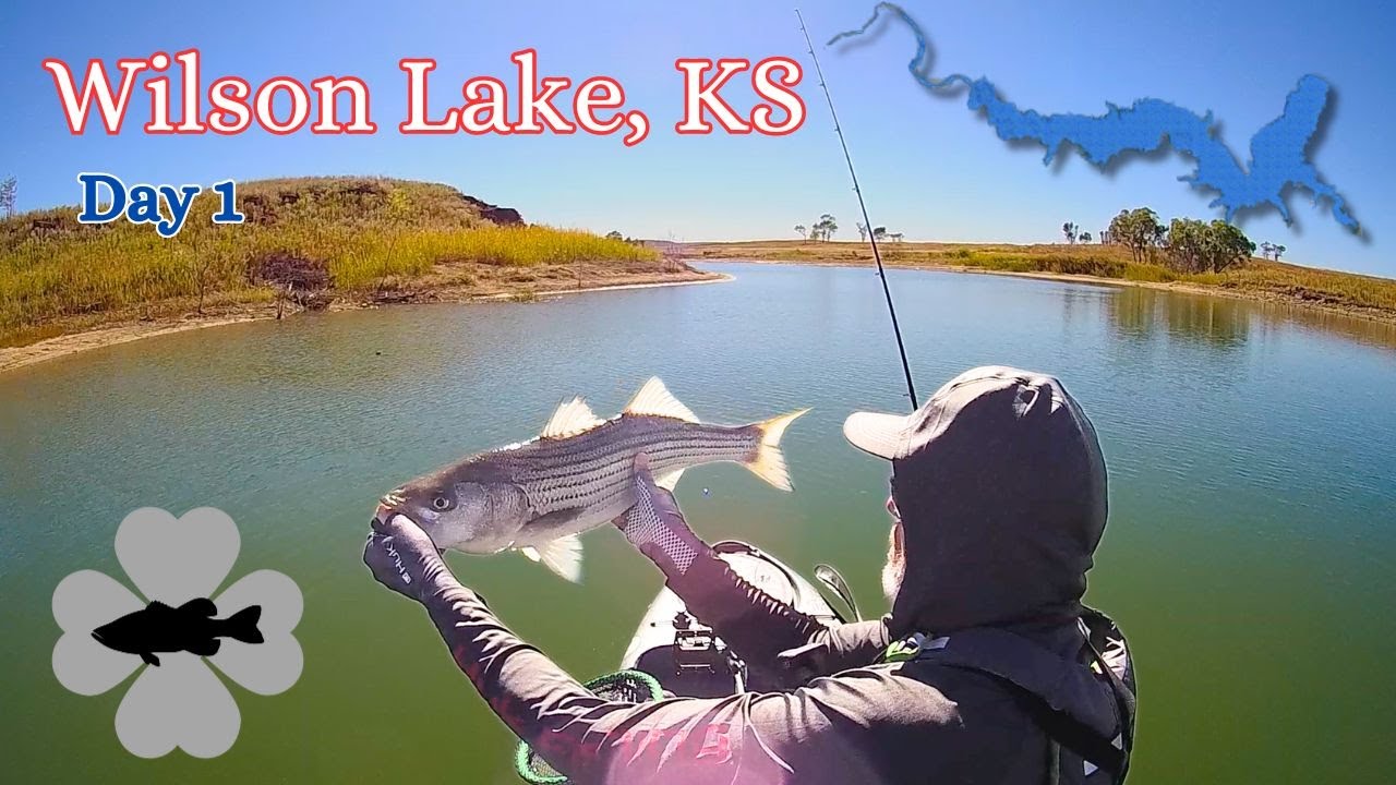 Kayak Bass Fishing at Wilson Lake, KS: Day 1