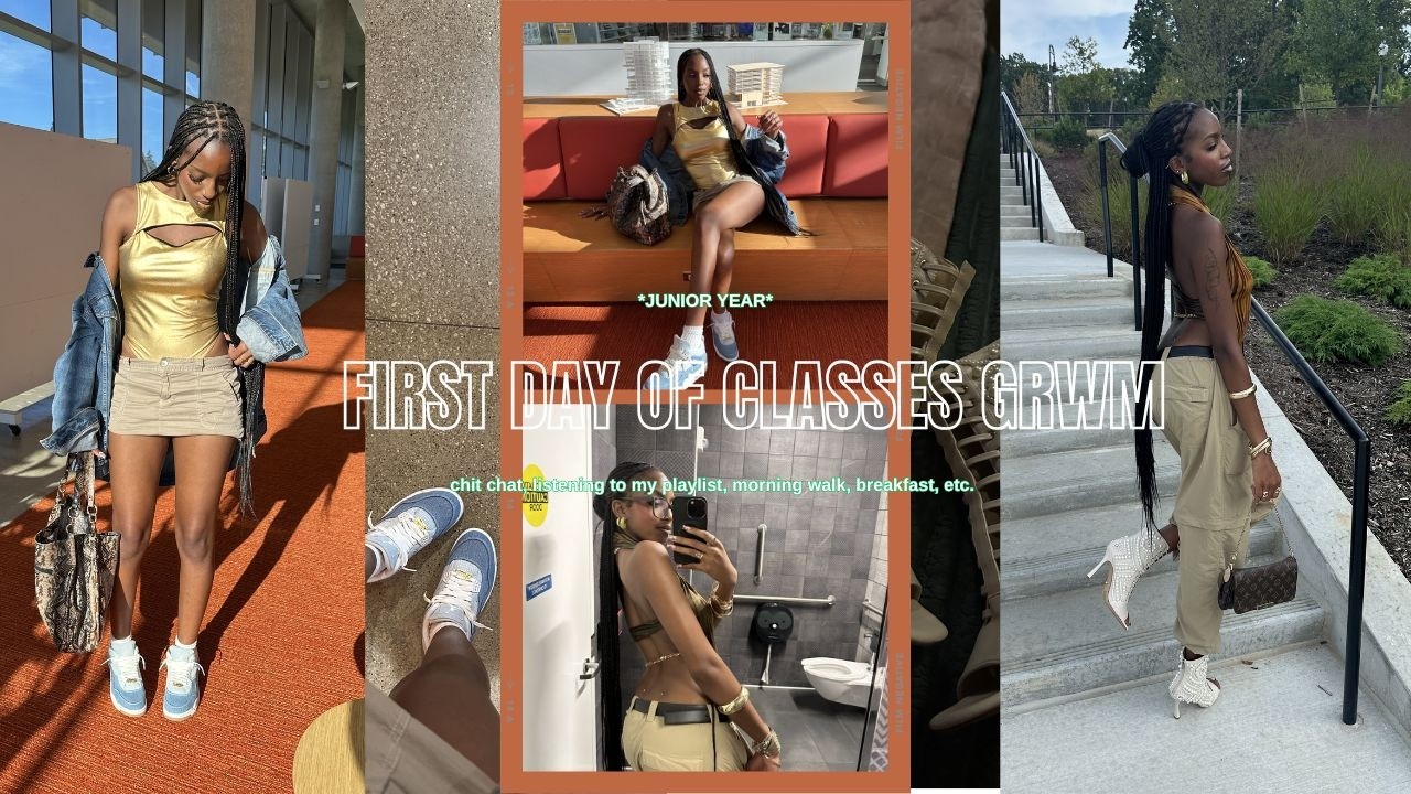 GRWM for my first day of classes @ KSU! *fashion design major*
