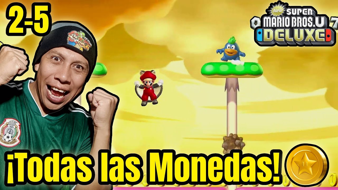 Supera 2-5 Lluvia Pétrea y Consigue TODAS las Monedas 🌟 NSMBU Deluxe