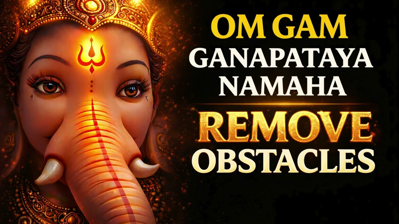 🕉 OM GAM GANAPATAYE NAMAHA | REMOVE OBSTACLES | Powerful Ganesh Mantra for Success & Protection 🔥