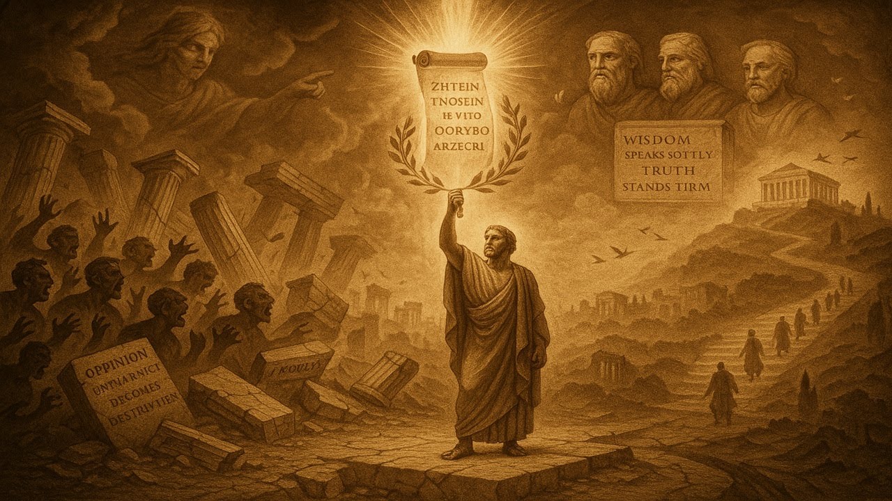 SHOCKING ANCIENT GREEK WARNING — Why Weak Knowledge, Strong Opinion Is DESTROYING Society !