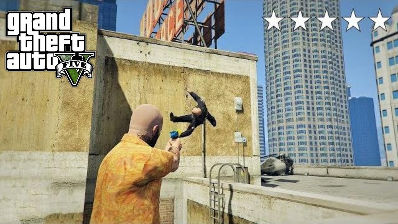 GTA 5 - Michael's FIVE STAR COP BATTLE AT HOOKAH PALACE! (GTA V Funny Moment)