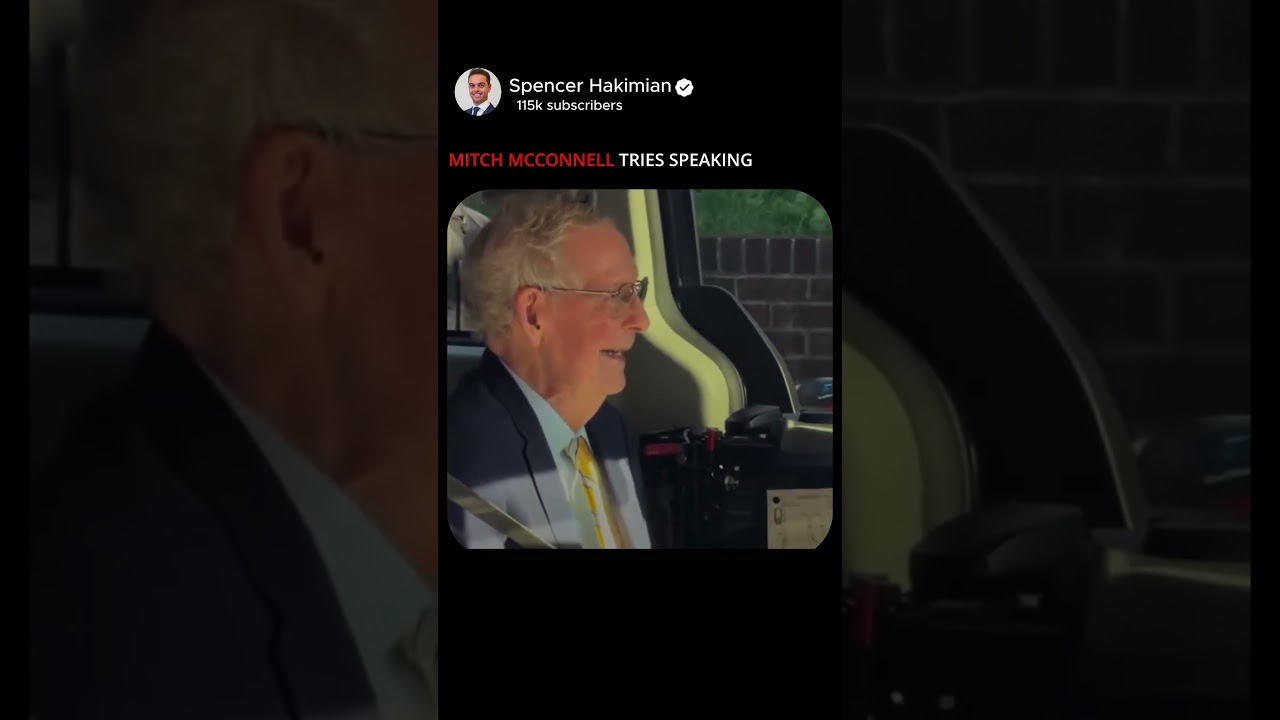 MITCH MCCONNELL TRIES SPEAKING  @SpencerHakimian#spencerhakimian #jdvance  #trump  #news  #america