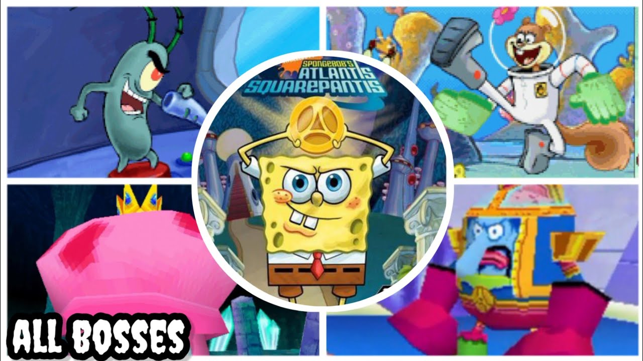 SpongeBob's Atlantis SquarePantis [ DS ] - all bosses