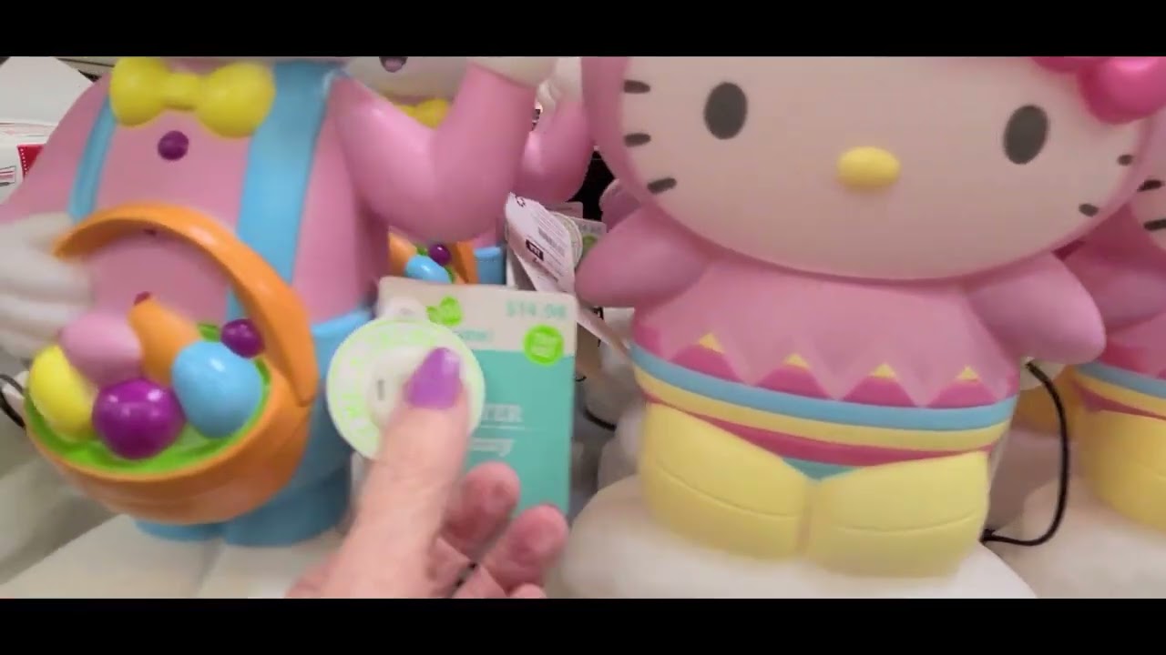 Walmart NEW Easter items with PEEPS X Hello Kitty and Friends items and Plushies!
