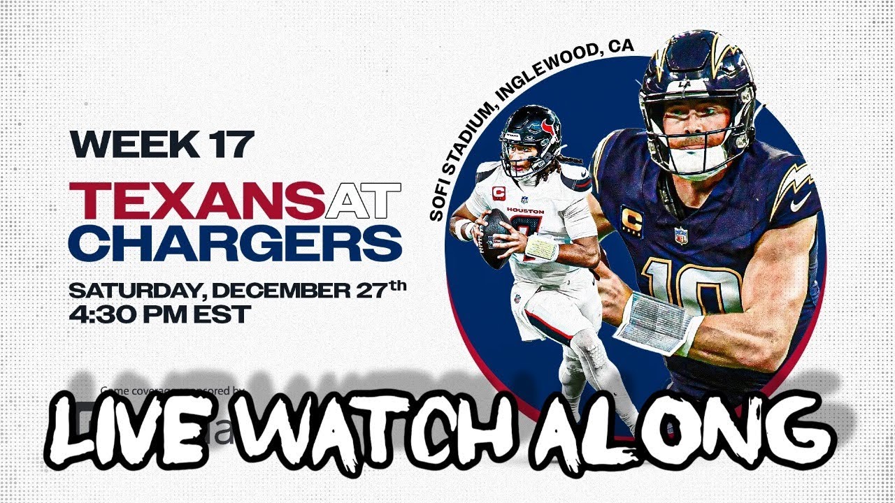 Texans vs. Chargers NFL Week 17 (Live Watch Along & Reactions) 2nd Half