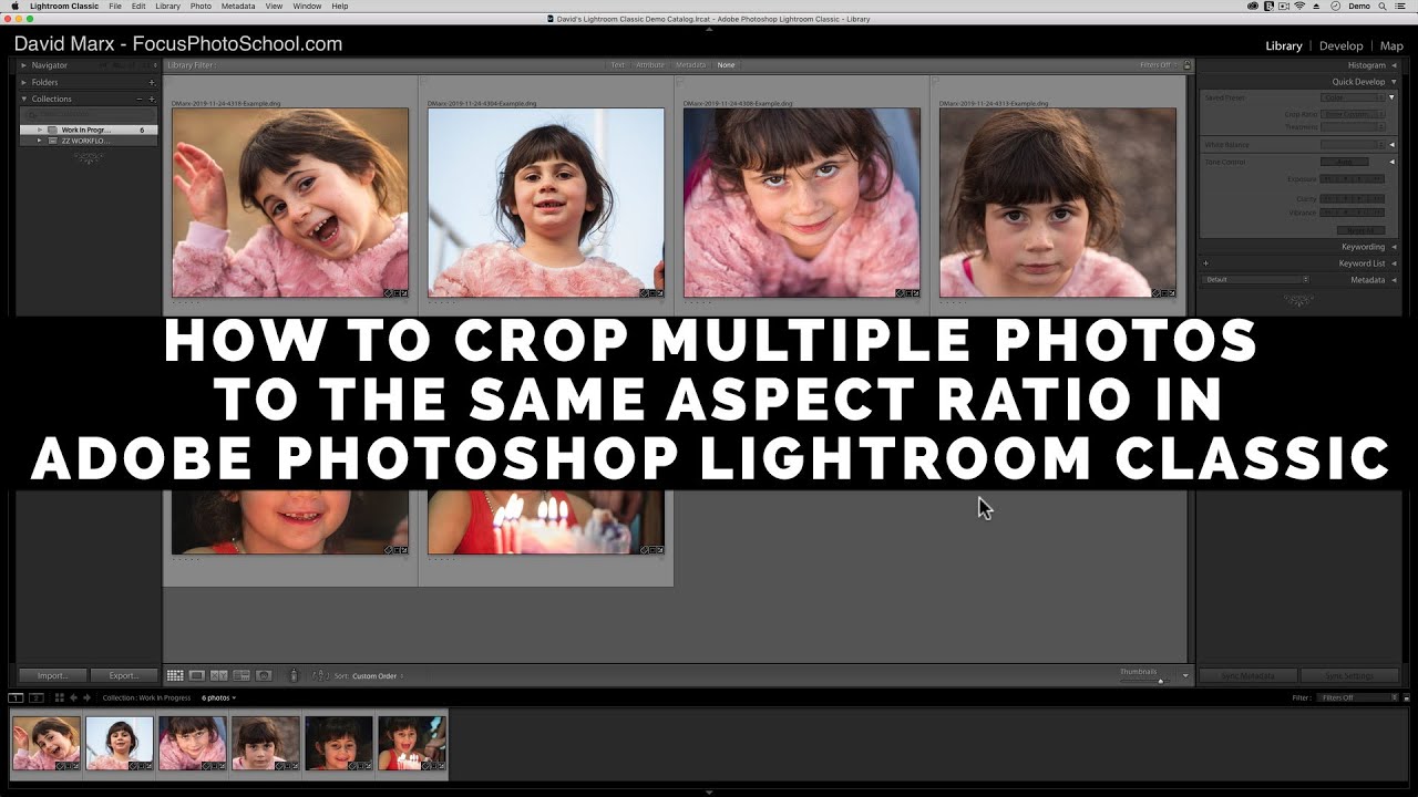 The Easy Way to Crop Multiple Photos at Once in Adobe Photoshop Lightroom Classic