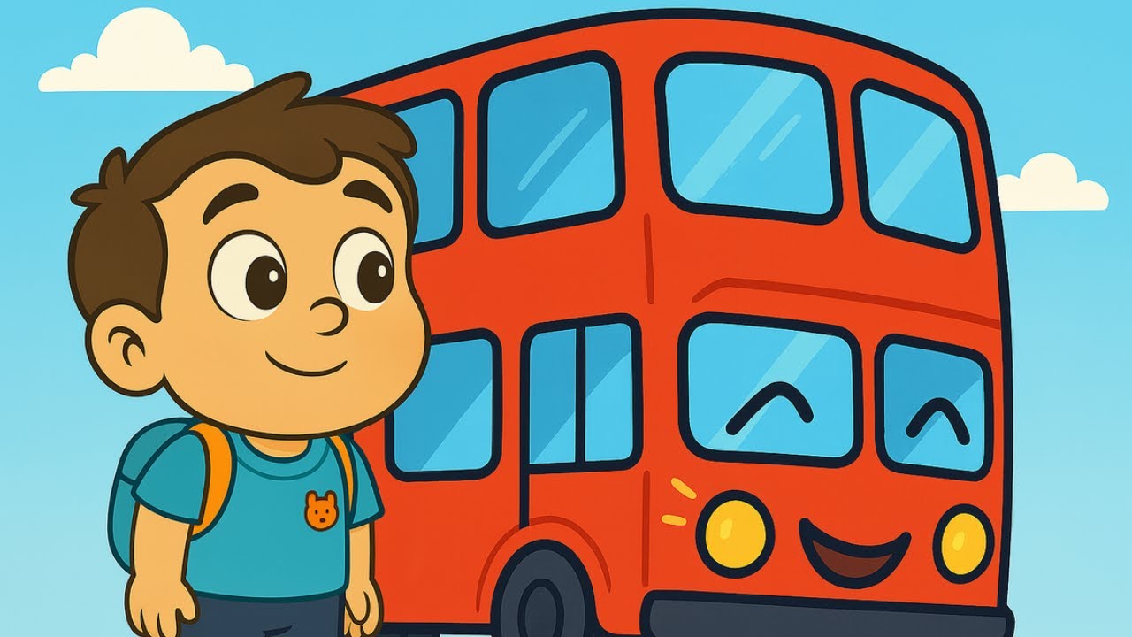 🚌 Тркалата на автобусот (Wheels on the Bus) | детски песни