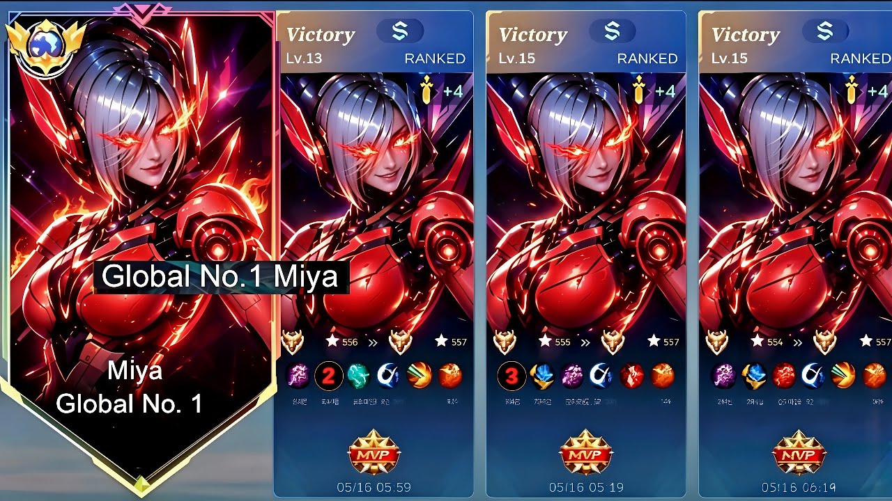 GLOBAL MIYA BEST 1 HIT DELETE BUILD AND EMBLEM 2026!😱 (please try!) ~ Top 1 Global Miya Gameplay!!🔥