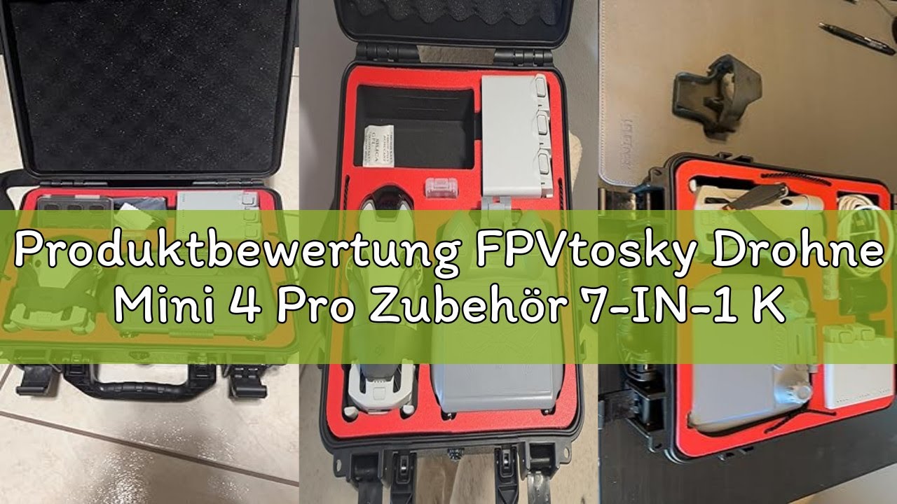 Produktbewertung FPVtosky Drohne Mini 4 Pro Zubehör 7-IN-1 Kit: Zweilagiger Koffer, ND Filter Set, L