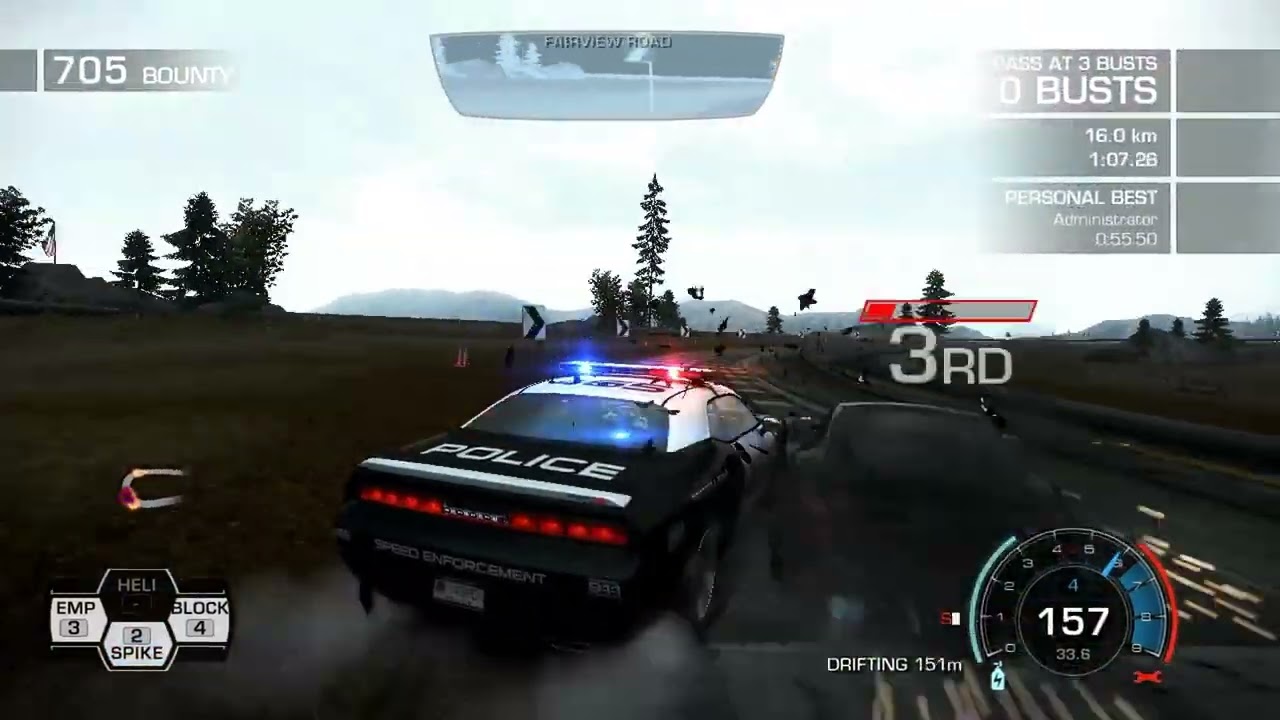 Need For Speed Hot Pursuit | Summit Assault | Dodge Challenger SRT8 Interceptor