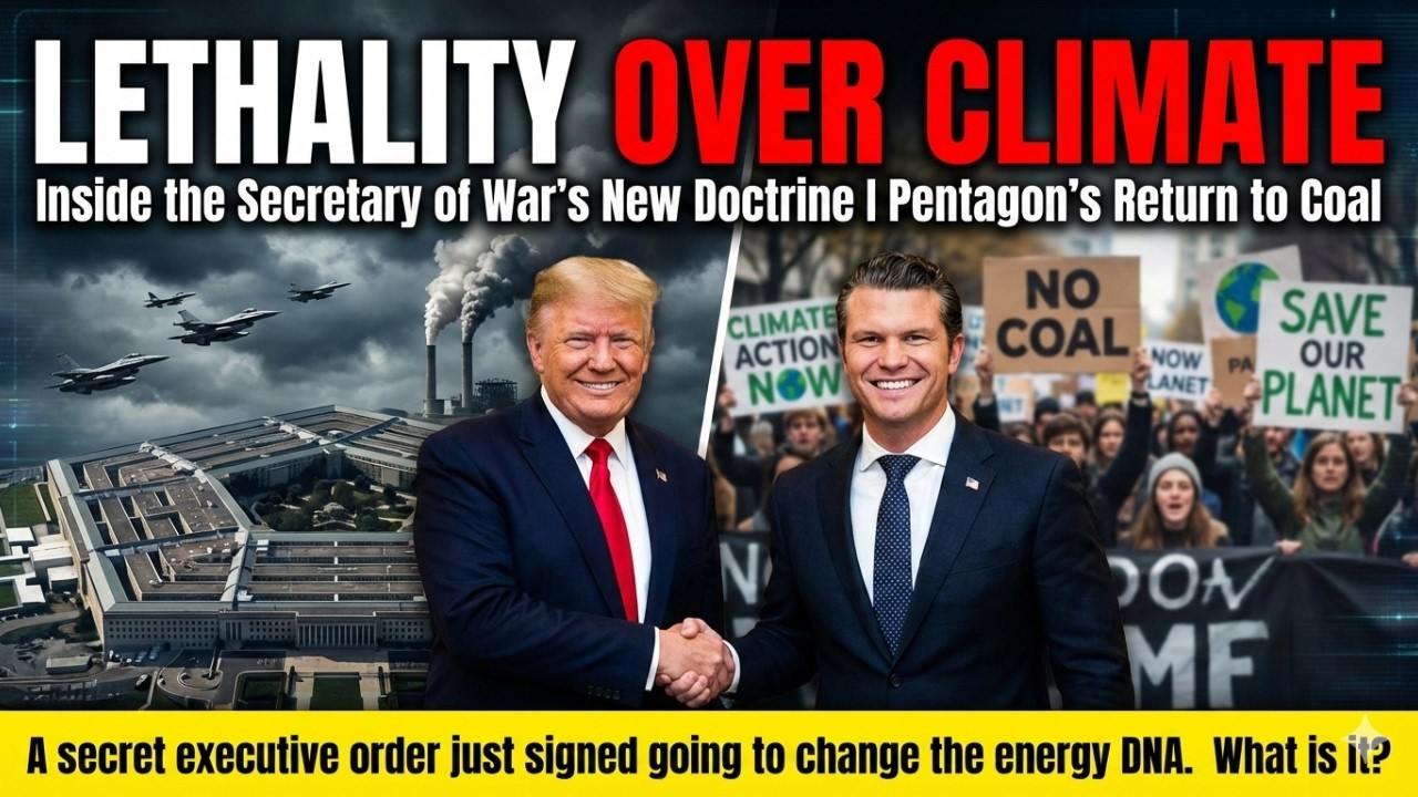 Lethality Over Climate&rdquo; Inside the Secretary of War&rsquo;s New Doctrine I Pentagon's Return to Coal