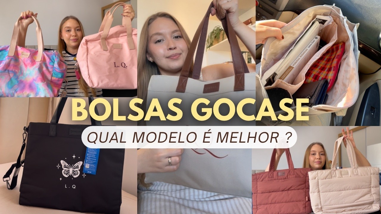 Qual É A MELHOR Bolsa Gocase Para Você: Tote Daily, Mini, Puffer, Joy, Joy Pro ou Voyage?