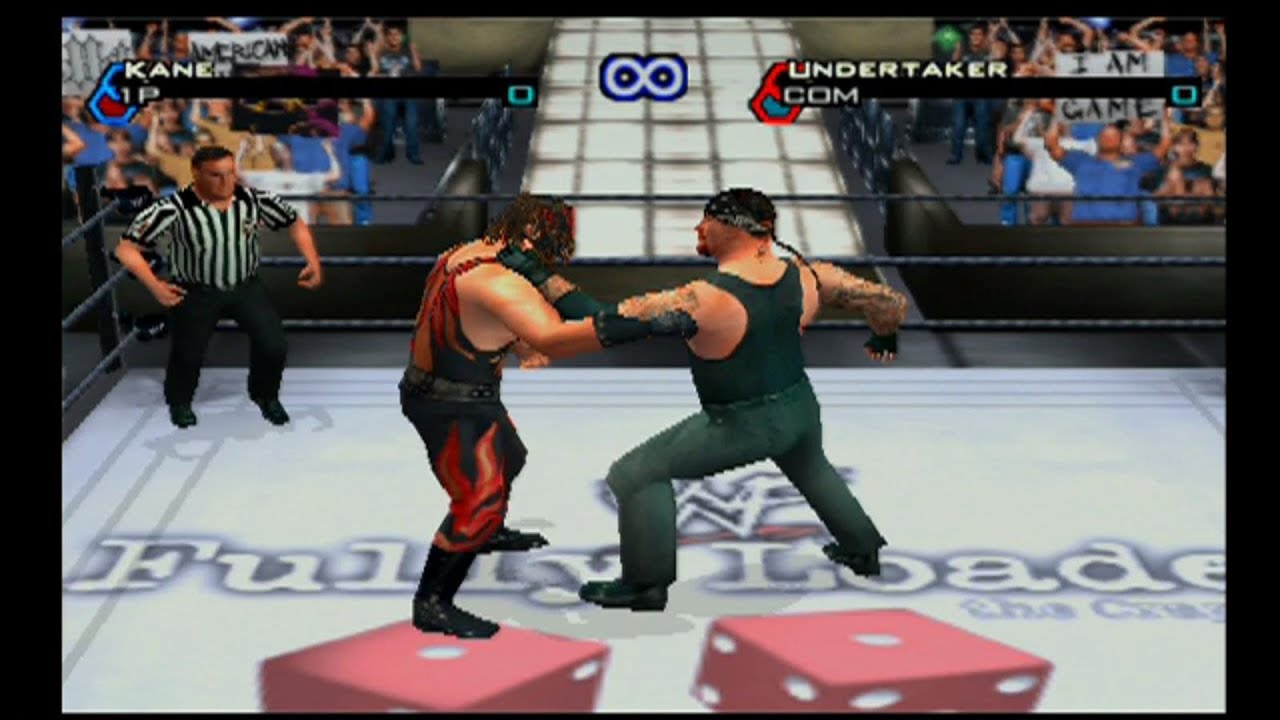 Kane vs Undertaker (No DQ) - WWF Smackdown! Just Bring It (PS2)