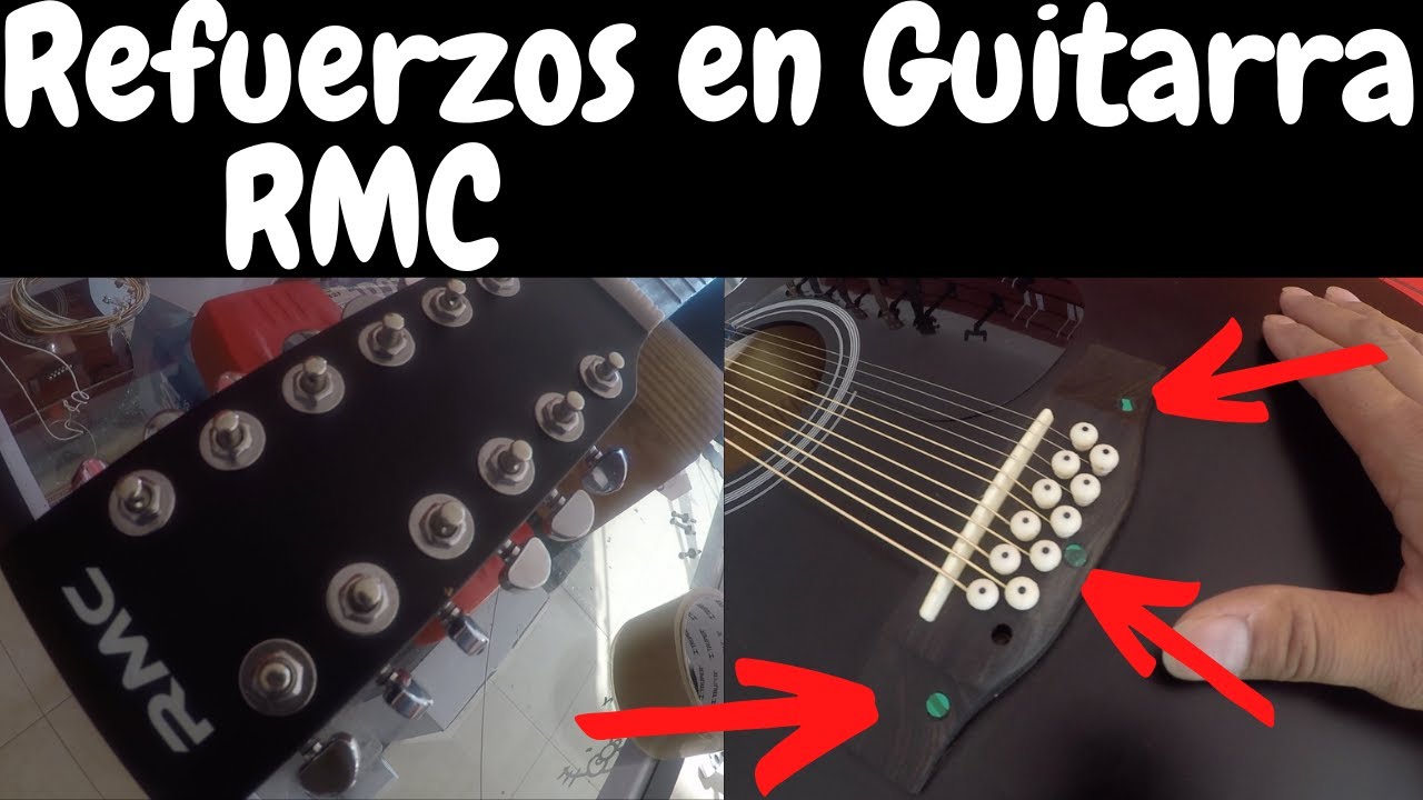 Refuerzos en puente de guitarra docerola RMC